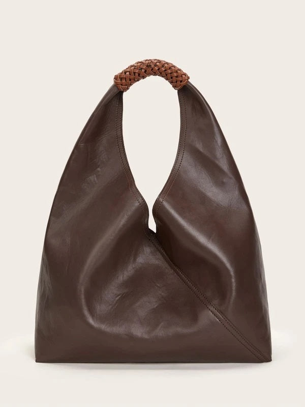 CM-BGS118068 Women Casual Seoul Style Minimalist Shoulder Bag - Brown