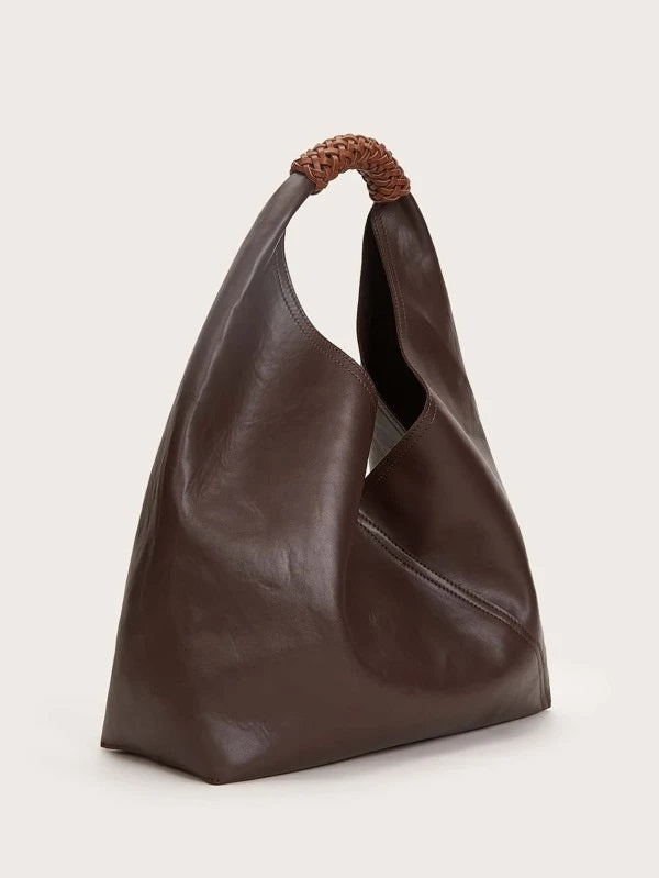CM-BGS118068 Women Casual Seoul Style Minimalist Shoulder Bag - Brown