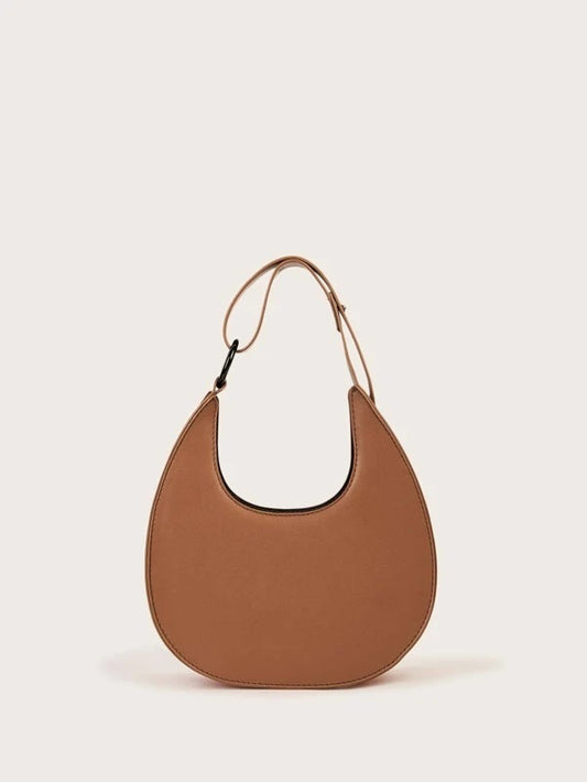 CM-BGS303284 Women Casual Seoul Style Structured Satchel Bag - Brown