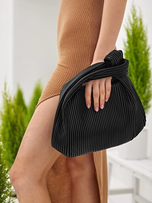 CM-BGS105189 Women Trendy Seoul Style Minimalist Satchel Bag - Black