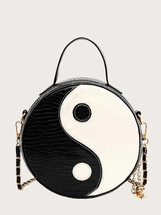 CM-BGS319108 Women Casual Seoul Style Yin And Yang Circle Bag