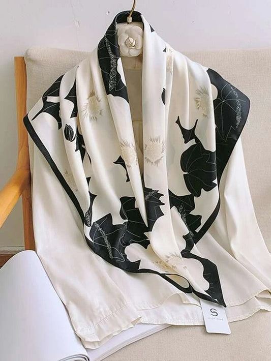 CM-AXS535858 Women Trendy Seoul Style Floral Print Bandana