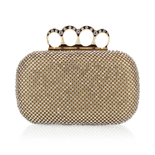 CM-BG120708 Women Classic Style Noble Diamante Clutch Bag (Available in 3 colors)