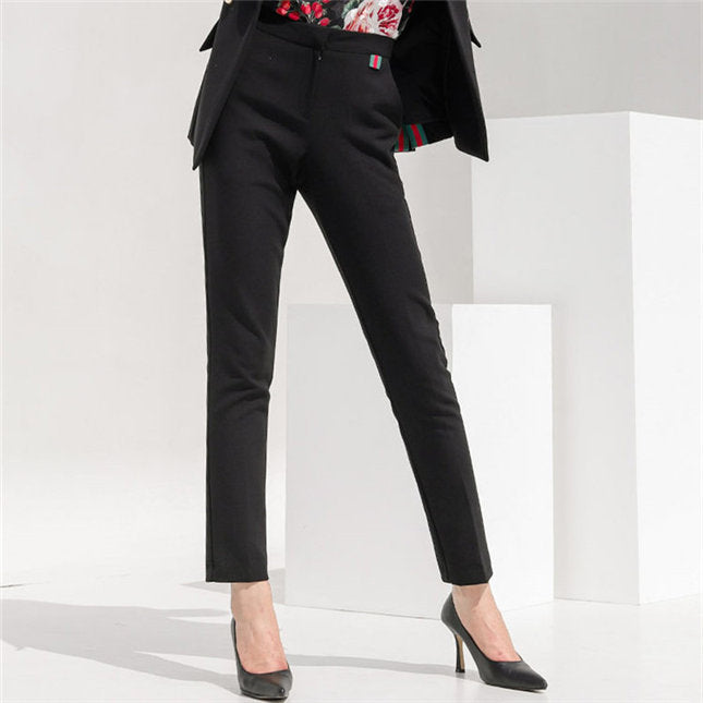 CM-SF100312 Women Elegant Seoul Style Tailored Collar Slim Leisure Suits - Set