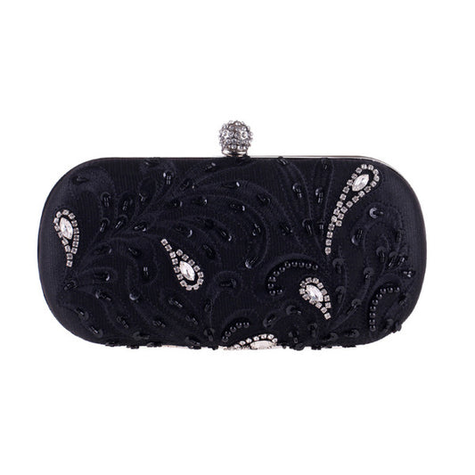CM-BG101114 Women Classic Style Beaded Designer Clutch Bag (Available in 3 colors)