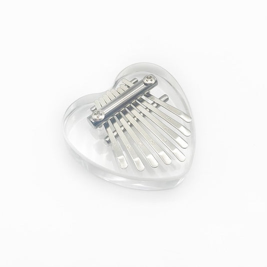 CM-V202001 Mini Heart Shaped Crystal Kalimba (8-Keys)